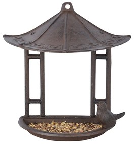 Závesné liatinové kŕmidlo Esschert Design, výška 24,4 cm