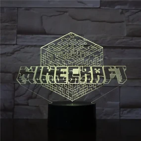 3Dmix 3DL-CRK027 – 3D LED nočná lampa - Minecraft (Crack základňa)
