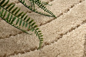 Kúpeľňový koberček SUPREME WAVES vlny, béžový kruh