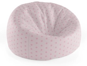 Sablio Sedací vak Cocoon Ružové bodky - 75 x 45 x 35 cm