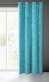 ZATEMŇOVACÍ ZÁVES NA KRÚŽKOCH JULIE 140X250 CM TYRKYSOVÁ