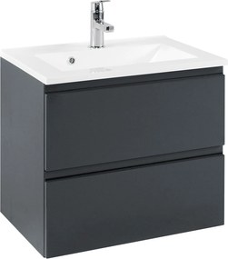 XXXLutz SKRINKA S UMÝVADLOM, grafitová, sivá, 60/56/47 cm Held - Online Only kúpeľne - 000307002412