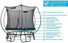 Marimex | Trampolína Marimex FreeJump 244 cm + ochranná sieť + schodíky + kotviaca sada ZADARMO | 19000107