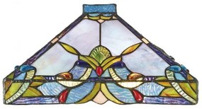 Vitrážové tienidlo na lampu BLUE Ø36