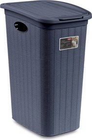 STEFANPLAST Košík na bielizeň Elegance 36 l, modrý