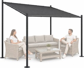 Zahradní pergola Lowa 3x3 m šedá/černá