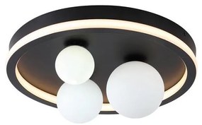 Searchlight 73380BK - LED stropné svietidlo TRIDENT LED/20W/230V priemer 40 cm