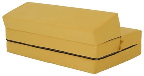 Skladacie kreslo/matrac VEDIS, žltá