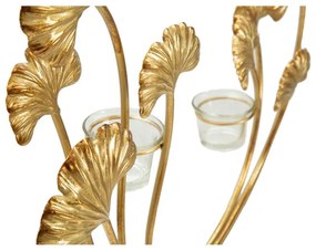 Svietnik v zlatej farbe Mauro Ferretti Iris