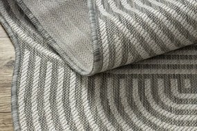 Koberec ORGANIC 1835 geometrický, krémový / sivý