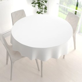 Biante Bavlnený okrúhly obrus MONI MO-039 Biely Ø 100 cm