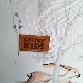 Golden kids Suchý bazén Lesné zvieratká 90x40cm hnedý + 200 loptičiek
