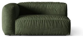 Zelený zamatový modul pohovky (ľavý roh) Martina – Micadoni