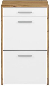 Skrinka na topánky 80x50 Massi 02 dub wotan/biela