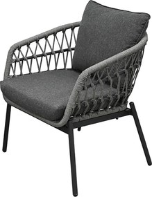 Autronic BONTEC Záhradná sedacia súprava, kov, polyratan, sivá, AZ-L1880 GREY Farba: Šedá