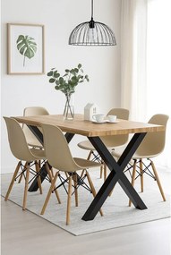 Jedálenský stôl v dekore duba 90x160 cm Kora – Bonami Essentials