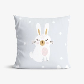 Goldea detská bavlnená obliečka na vankúš - zasnení králičkovia 30 x 50 cm