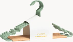 Ručne vyrobené vešiaky Adult Sage, 10 ks