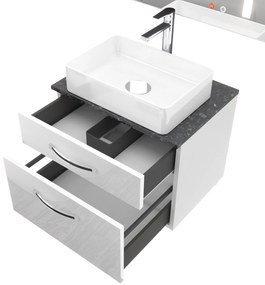 Kúpeľňový nábytok Euphoria EUP P 60/0/W/S/0/BK/MB
