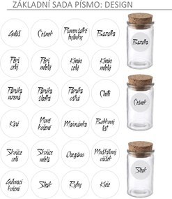 Hranatá korenička s bambusovým viečkom (100 ml) VILDE 5,5 x 5,5 x 7,5 cm