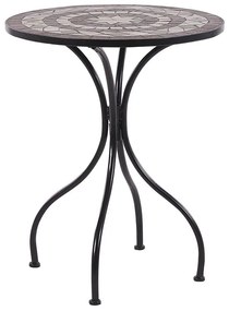 Záhradný bistro stolík ø 60 cm čierny CARIATI Beliani