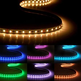 LED RGBW Stmievateľný pásik 3m LED/22W/24/230V + diaľkové ovládanie