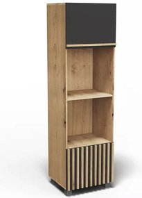 Kuchynská skrinka Lucjan 60kpm2f2100 artisan/čierna