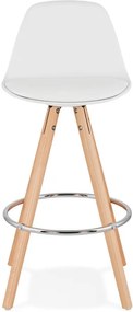 Biela barová stolička Kokoon Anau, výška sedu 64 cm