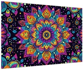 Obraz - Kaleidoskopická mandala (90x60 cm)