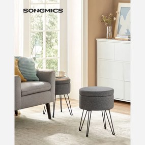 Taburetka s vekom LOM002G02 sivá