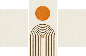Obraz - Hnedé oblúky (90x60 cm)