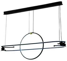 LED Stmievateľný luster na lanku LED/95W/230V 3000-6500K + diaľkové ovládanie