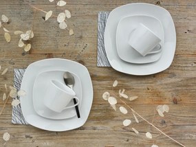 Kávový servis (18 dielov) Amelie, biely