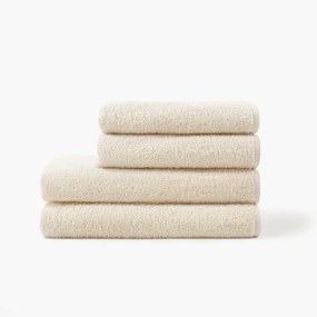 Goldea hotelový froté uterák / osuška bez bordúry - 400g/m2 - prírodný režný 90 x 180 cm