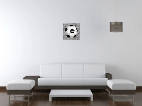 Gario Obraz s hodinami Futbalová lopta Rozmery: 100 x 40 cm