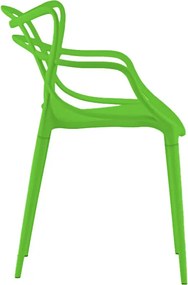 AKCIA Zelená plastová stolička KATO II. akosť