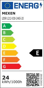 Mexen LDSR, LED stropné svietidlo, priemer 30 cm, 24W, studená - 6500K, 2640 lm, biela - L212-030-2465-20