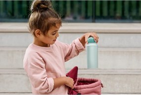 Svetlozelená plastová detská fľaša 400 ml Little Farm by Little Dutch – Mepal