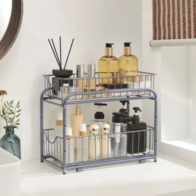 Kuchynský organizér strieborný AUK-E1017 CR