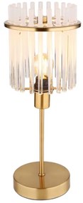 Globo 15698TM - Stolná lampa GORLEY 1xE14/40W/230V pr. 15 cm zlatá