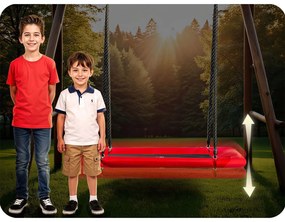 Hojdačka Bocianie hniezdo Obdĺžniková hojdačka Neo-Sport Swingo 110 x 70 cm