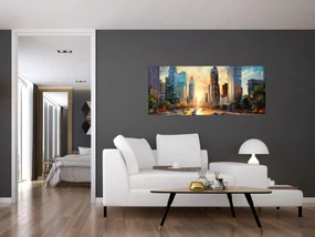 Obraz - Maľba mesta (120x50 cm)