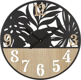 Nástenné hodiny Palm 60 cm hnedé/čierne