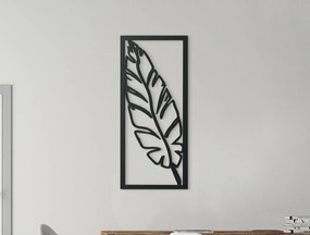 drevko Moderný obraz Pierko Rozmer obrazu: 44,5 x 19,5 cm, Farba dekorácie: Čierna