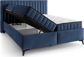 Posteľ Joy 180x200 cm, námornícka modrá látka