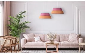 Duolla - Luster na lanku GALAXY 1xE27/40W/230V pr. 50 cm ružová