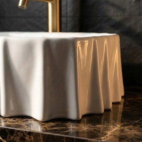 Rea Atria, umývadlo na dosku 500×400×140 mm, biela lesklá, REA-U3503