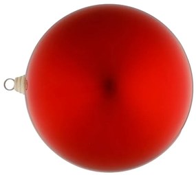 DECOLED Plastová guľa, priemer 30 cm, červená, lesklá
