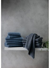 Tmavosivý froté uterák z Bio bavlny 50x100 cm Check – JUNA