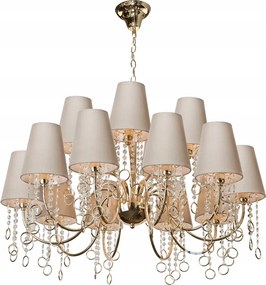 Závesná lampa Golden Ring 15 svetelných bodov